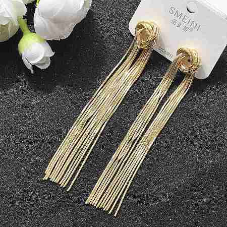 Brass Stud Earrings for Women EJEW-U050-01G-1