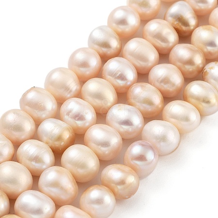 Natural Cultured Freshwater Pearl Beads Strands PEAR-C003-09F-1