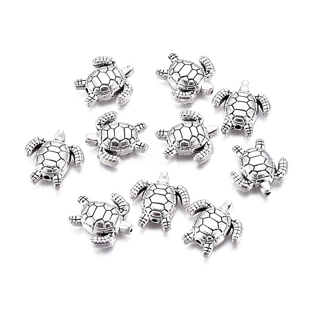 Tibetan Style Alloy Beads TIBEB-L004-031AS-1