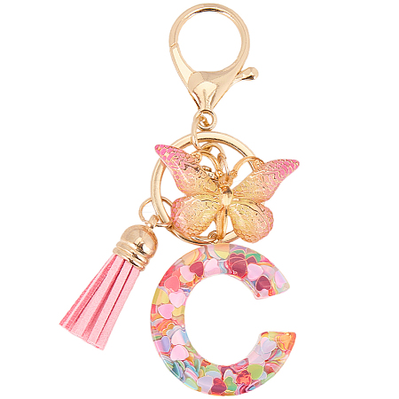 Zinc Alloy Tassel Keychain KEYC-WH20004-12I-1