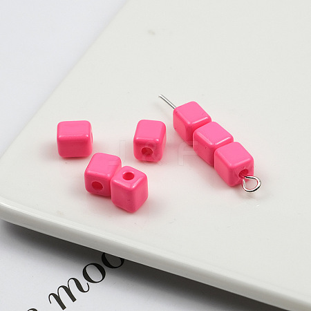Opaque Acrylic Beads OACR-H034-36C-1