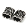 Retro 304 Stainless Steel Slide Charms STAS-B071-13AS-2