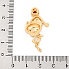 Christmas Theme Brass Micro Pave Cubic Zirconia Pendants KK-C076-27G-02-3