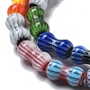 Handmade Millefiori Lampwork Beads Strands LAMP-F035-04-7