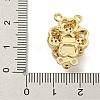 Brass Micro Pave Cubic Zirconia Box Clasps KK-U037-23G-02-3