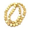 Electroplate Glass Beads Strands EGLA-F166-04C-G-2