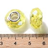 Shell Transparent Copper Buckle Acrylic European Beads OACR-M024-08P-04-3