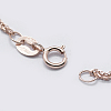 925 Sterling Silver Chain Necklaces STER-F039-50cm-16RG-2