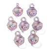 UV Plating Rainbow Iridescent Transparent Acrylic Pendant OACR-P010-06C-1