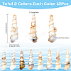 24Pcs 2 Colors Copper & Acrylic & Plastic Pendants FIND-SC0020-01-2