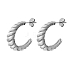 304 Stainless Steel Stud Earrings CK0506-2-2