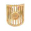 304 Stainless Steel Cuff Rings Ring Components SA-CBA098D-01G-A-1