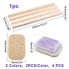 5Pcs 3 Styles Oval & Rectangle PVC Soap Saver Pads AJEW-GA0003-77-2