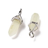 Natural New Jade Pointed Pendants G-K329-38P-3