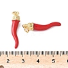 Brass Enamel Pendants X-KK-A252-13B-G-3