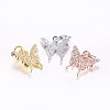 Long-Lasting Plated Brass Micro Pave Cubic Zirconia Charms ZIRC-F069-32-1