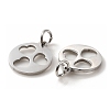 Non-Tarnish 304 Stainless Steel Charms STAS-D050-07P-04-3