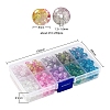 210~250Pcs 10 Style Spray Painted Crackle Glass Beads CCG-YW0001-06-3