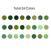 Green Series 600G 24 Colors Glass Seed Beads SEED-JP0008-04-2mm-2