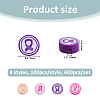 400Pcs 4 Styles Handmade Polymer Clay Beads CLAY-FH0001-28-2