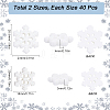 80Pcs 4 Styles Christmas Theme Resin Cabochons RESI-SC0003-42-2