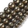 Natural Pyrite Beads Strands G-S265-03-8mm-1