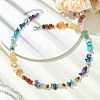 7 Chakra Natural & Synthetic Gemstone Beaded Necklaces NJEW-JN06634-1