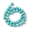 Synthetic Blue Turquoise Beads Strands G-Q010-A13-01-3