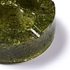 Resin with Natural Peridot Chip Stones Ashtray DJEW-F015-05C-3