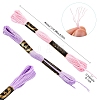 6Bundles 6 Colors Polyester Embroidery Floss OCOR-YW0001-24C-3