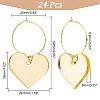 Acrylic Heart Wine Glass Charms AJEW-AB00116-2