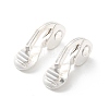 Brass Clip-on Earring Findings KK-F907-09S-2