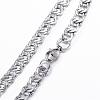 Tarnish Resistant 304 Stainless Steel Curb Chain Bracelets BJEW-P064-25P-3