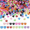 Sparkeads 900pcs 9 Colors Transparent Acrylic Beads TACR-SK0001-01-1