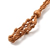 Braided Wax Rope Cord Macrame Pouch Necklace Making NJEW-J007-06-2