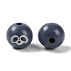 Animal Themes Printed Wood European Beads WOOD-M013-01G-2