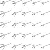 Unicraftale 100 Pcs 5 Styles 304 Stainless Steel Stud Earring Findings STAS-UN0022-10P-1