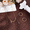 200Pcs Textured Brass Beads KK-UN0005-80G-2