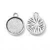 Tibetan Style Pendant Cabochon Settings TIBE-A23176-AS-LF-3