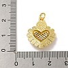 Brass Micro Pave Cubic Zirconia Pendants KK-N254-136B-G-3