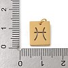 304 Stainless Steel Charms STAS-R001-03G-12-3