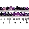 Natural Striped Agate/Banded Agate Beads Strands G-Z060-A01-A12-5
