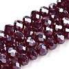 Electroplate Glass Beads Strands EGLA-A034-T2mm-A28-1