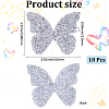 Resin Rhinestone Hotfix Rhinestone Iron on/Sew on Cloth Patches DIY-WH20063-030G-2
