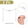 1Pc Alloy Tassel Face Chains with Glass Beads NJEW-GA0001-12-2