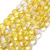 Synthetic Moonstone Beads Strands G-P528-J03-11-1