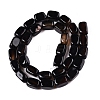 Natural Black Agate(Dyed & Heated) Beads Strands G-T138-110-2