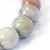 Natural Silver Leaf Jasper Round Bead Strands G-E334-8mm-04-4