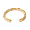 Classic Rack Plating Brass Cuff Bangle BJEW-E071-23G-2