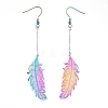 201 Stainless Steel Dangle Earrings X-EJEW-JE04149-04-2